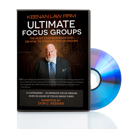 Top Notch! The Keenan Law Firm Ultimate Focus Groups DVD 1 Ultimate Focus Groups